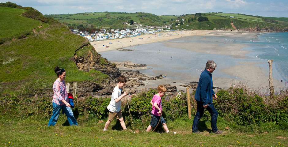 Walking near Pentewan Sands Holiday Park
