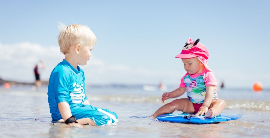Beach fun at 5 Star Pentewan Sands Holiday Park, Cornwall